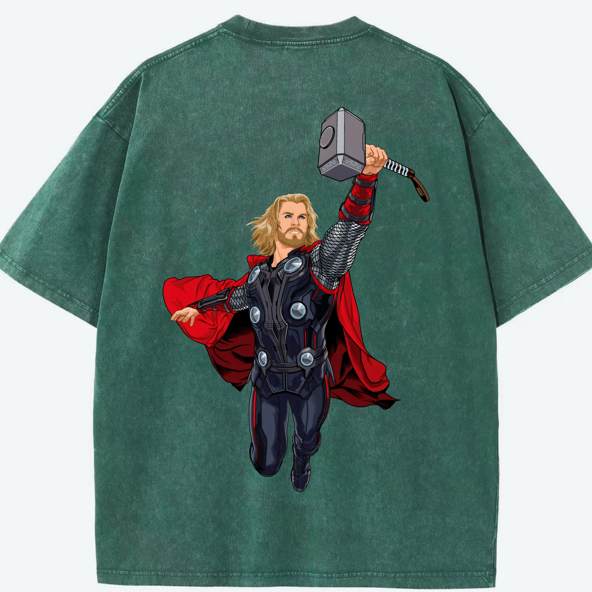 （画像用） アベンジャーズ The Avengers 綿100% ヴィンテージ風 半袖Tシャツ（背面プリント）